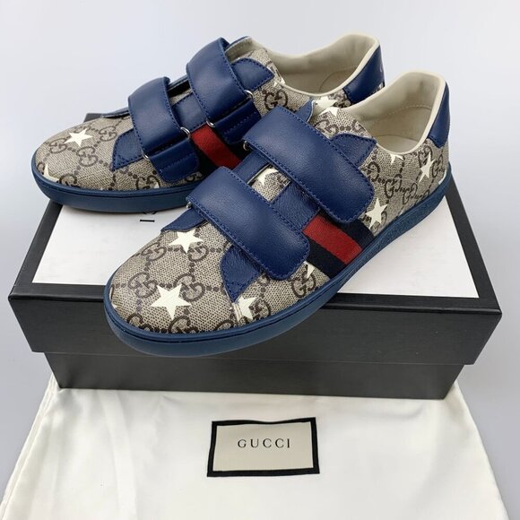 NIB Gucci Ace Gg Supreme Stars Sneakers Size 35 - Picture 11 of 11